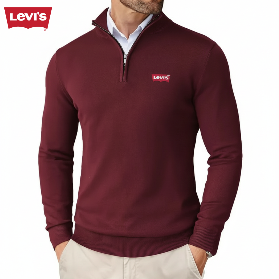 Levi’s™ Classic Quarter-Zip Knit Sweater