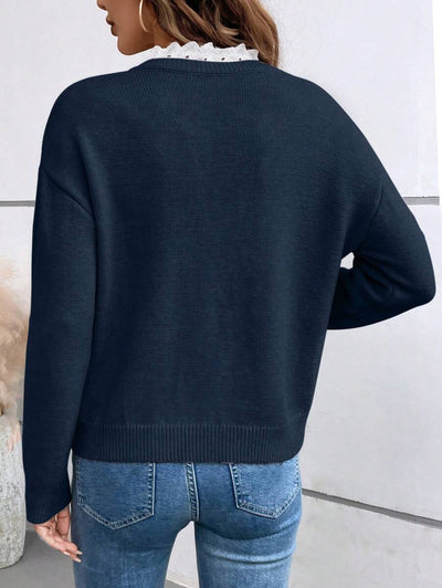 RL- V-Neck Knit Sweater