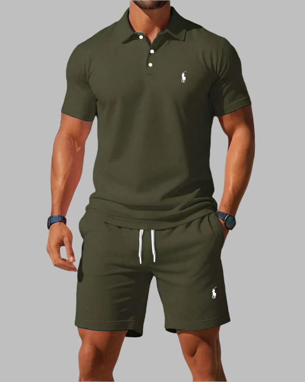 Ꮢalph Ⅼauren Men’s Two-Piece Set – Timeless Elegance