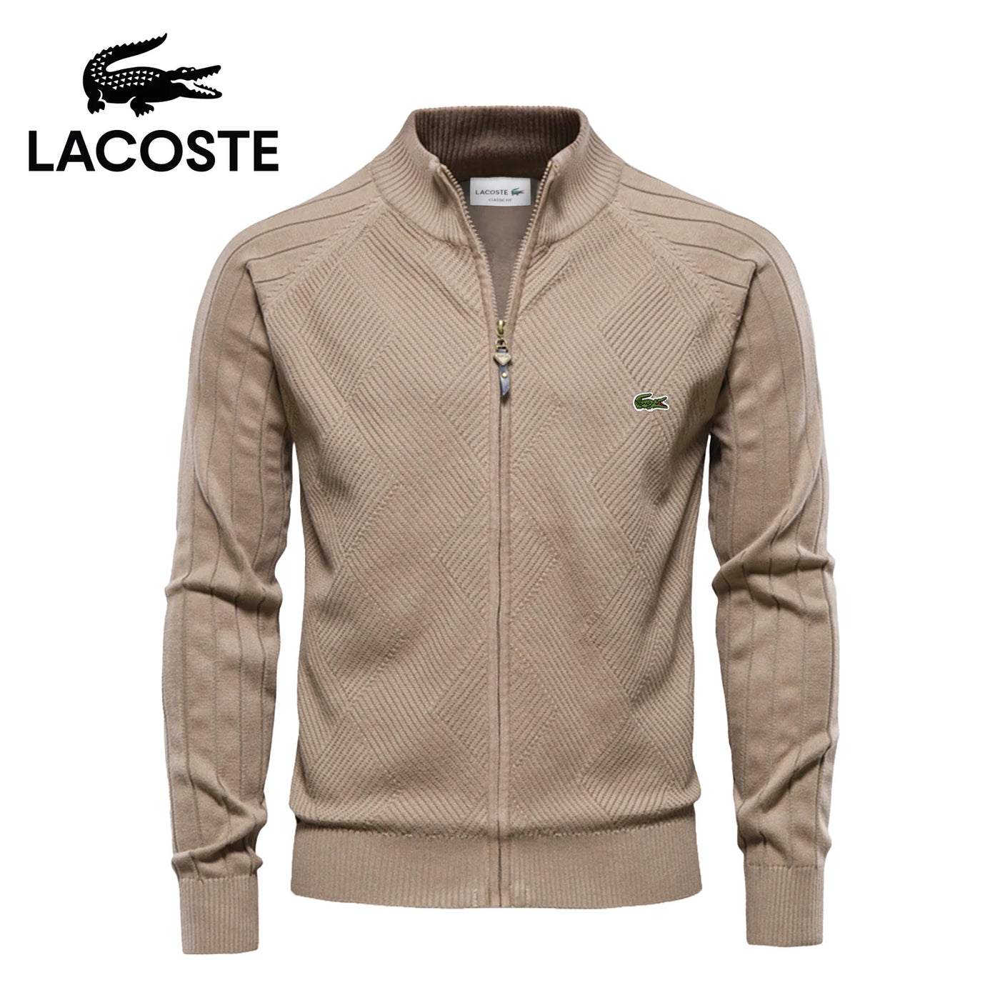 LC™ Textured Full-Zip Knit Sweater