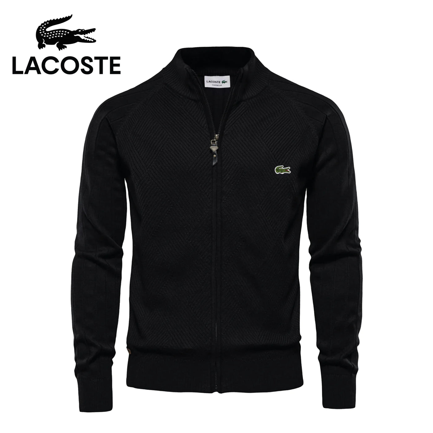 LC™ Textured Full-Zip Knit Sweater